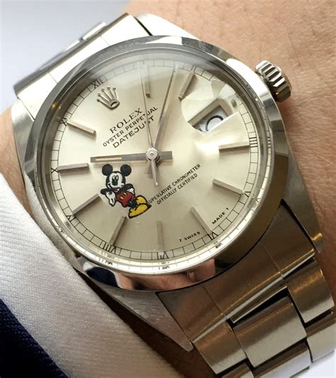 mickey mouse dial rolex|Rolex datejust Mickey Mouse.